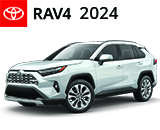 3/4 Quarter Left Facing Image of a Black 2023 Toyota RAV4